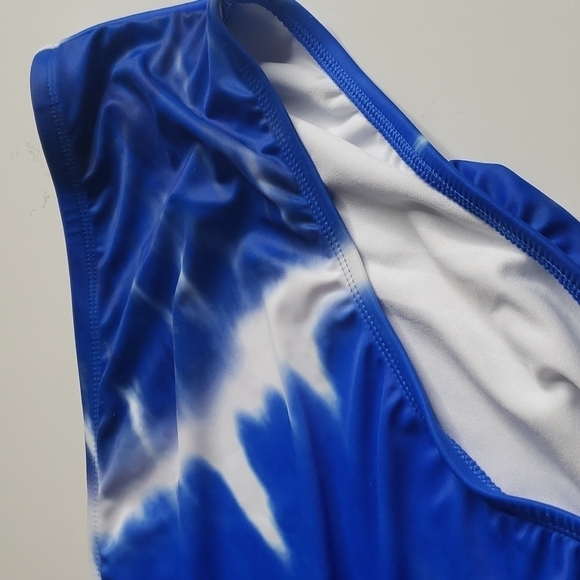 Deep Blue Tie Dye Swim Bottom - Picture 3 of 8